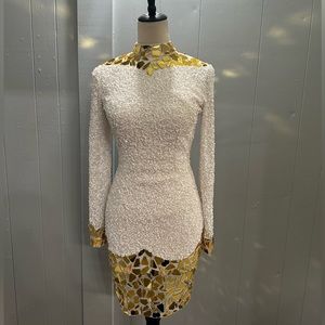 Homecoming/ party dress/ mirror bead dress/ formal/ party